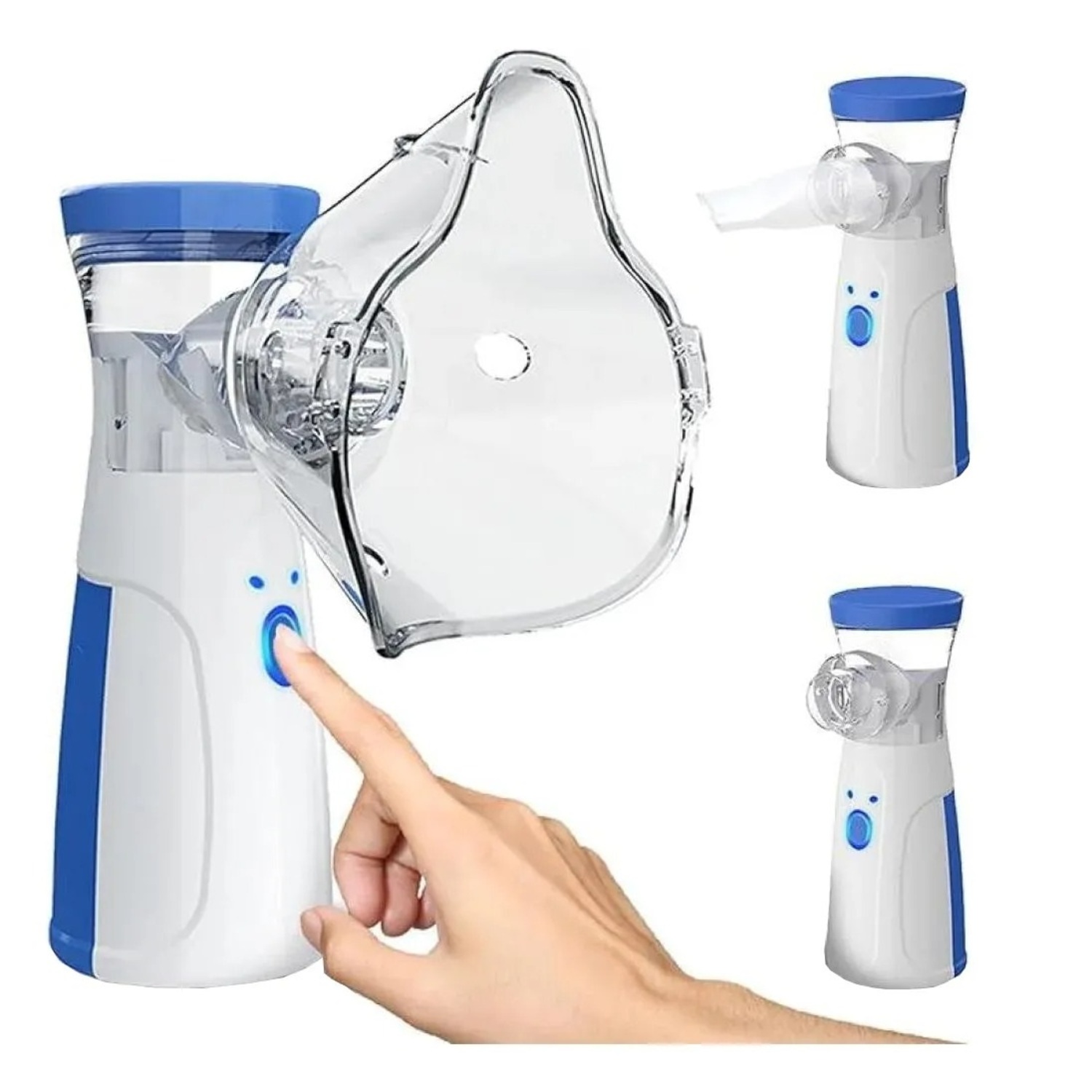 NEBULIZADOR PORTATIL USB 2 MASCARILLAS NIÑO ADULTO - 2