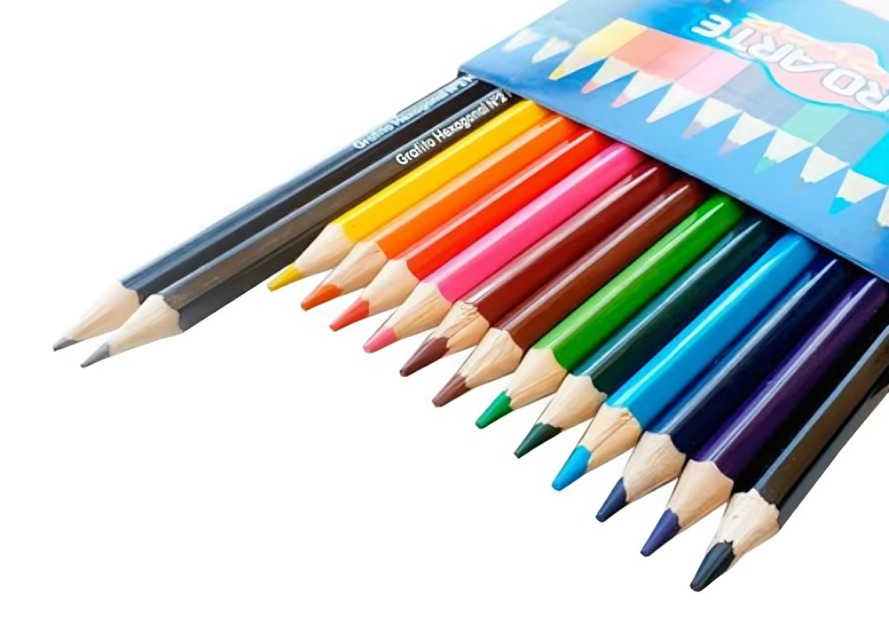 PACK 2 LAPICES DE COLOR 12 UND LARGOS ACUARELABLES – PROARTE - 2