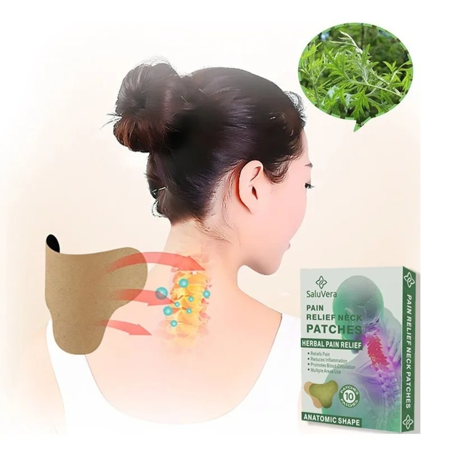 PACK X3 PARCHES DE 10 UNIDADES  PARA DOLOR CERVICAL / MUSCULAR - 2