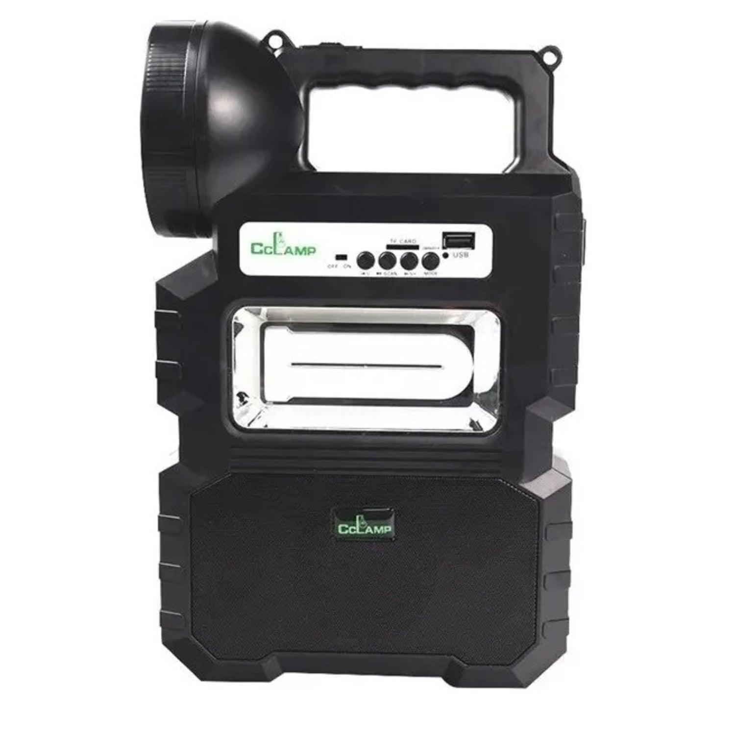 KIT LAMPARA SOLAR DE CAMPING USB + RADIO + BLUETOOTH COLOR NEGRO - 5