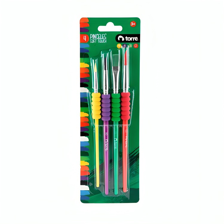 PACK 2 DE SET PINCELES CON GRIP COLORES – TORRE - 1