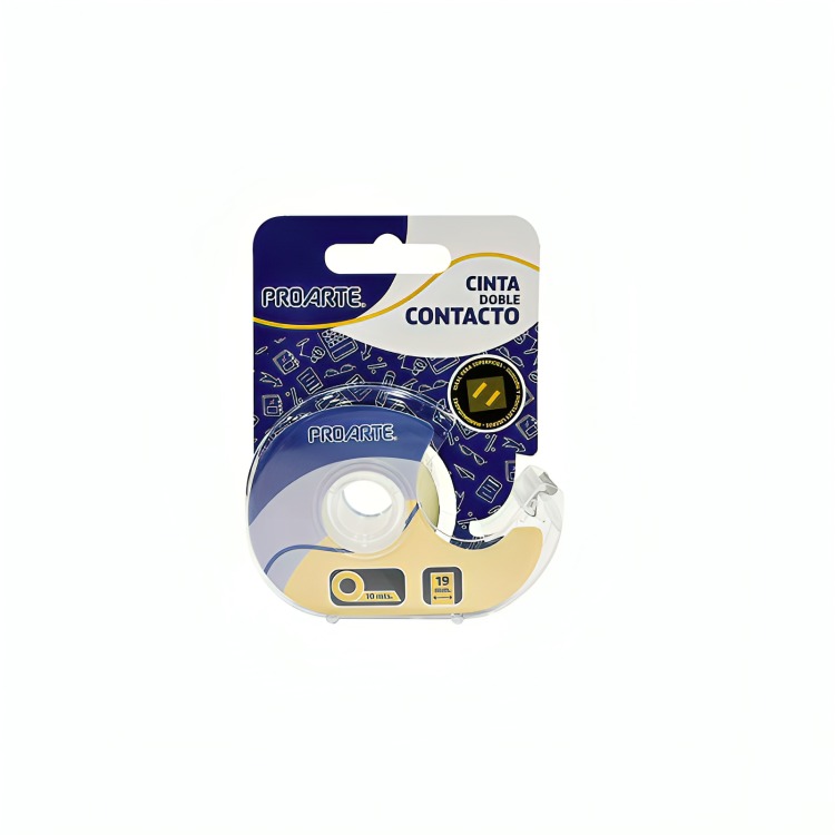 PACK 2 CINTA DOBLE CONTACTO C/DISPENSADOR 19MM. X10M. – PROARTE - 2