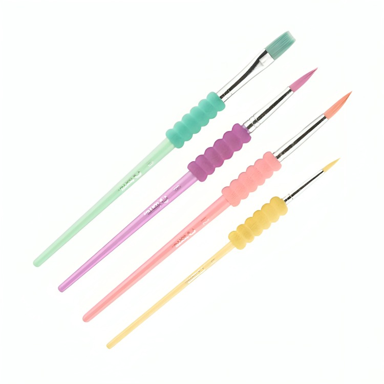 PACK 2 DE SET PINCELES CON GRIP COLORES PASTELES – TORRE - 2