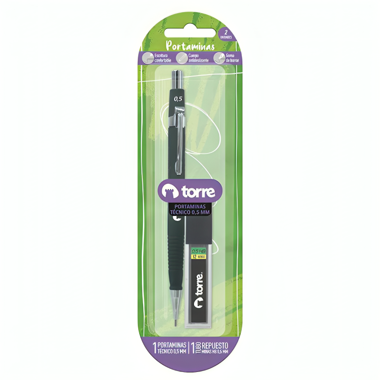 PACK 2 PORTAMINA 0,5MM TE CNICO + MINAS – TORRE - 1
