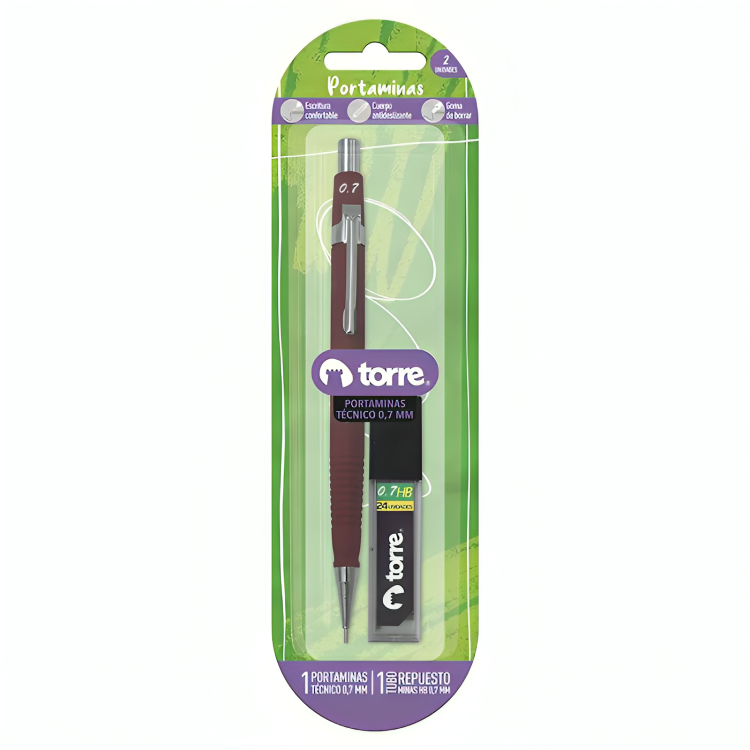 PACK 2 PORTAMINA 0,7MM TE CNICO + MINAS – TORRE - 2