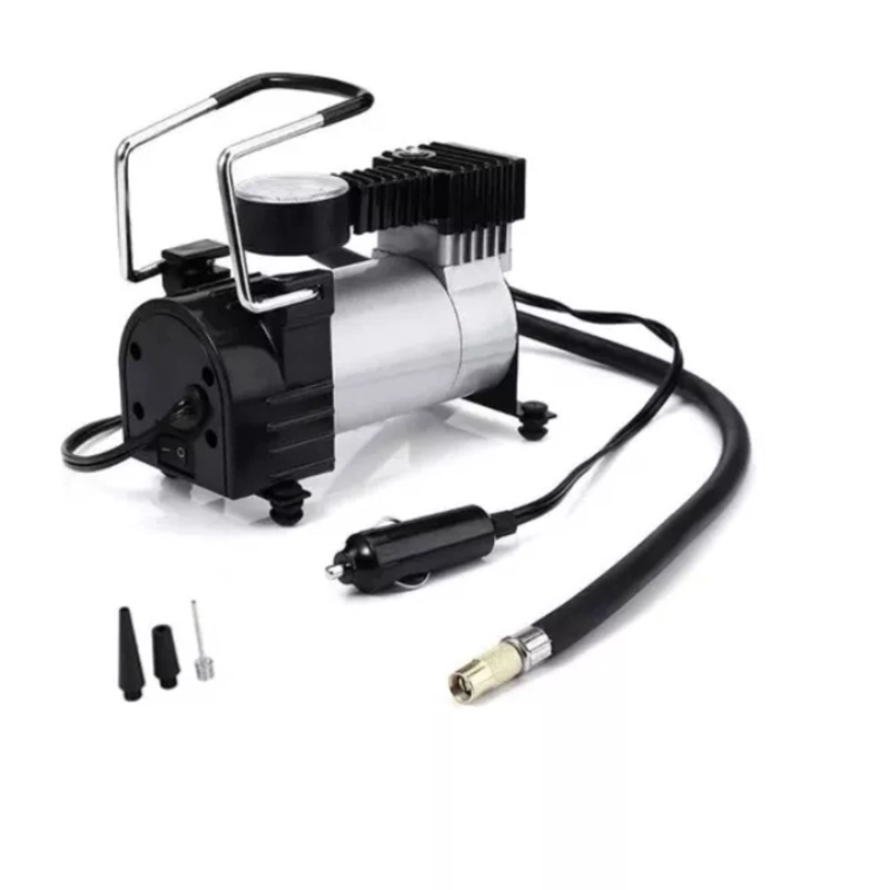 COMPRESOR AUTOMOVIL MOTO 12V 120 PSI 35 L/ MIN. C128 NEGRO - 4