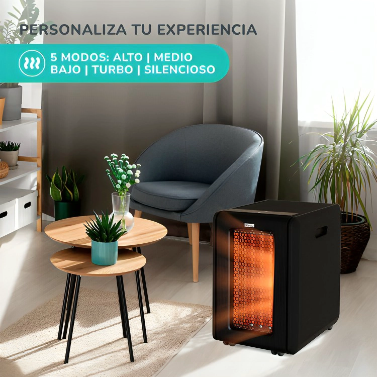 ESTUFA INFRARROJA GOLDEN TUBE 2000W KH-950 (KEI-GOLDEN01) NEGRA - 4