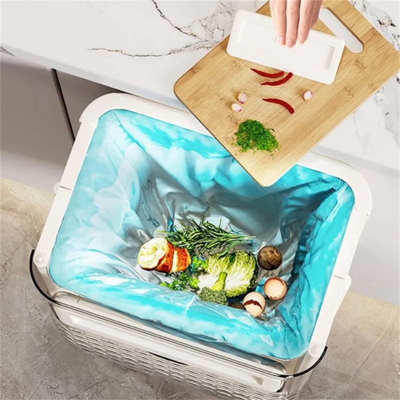 BOTE DE BASURA COLGANTE PARA COCINA MONTADO EN PARED - 3