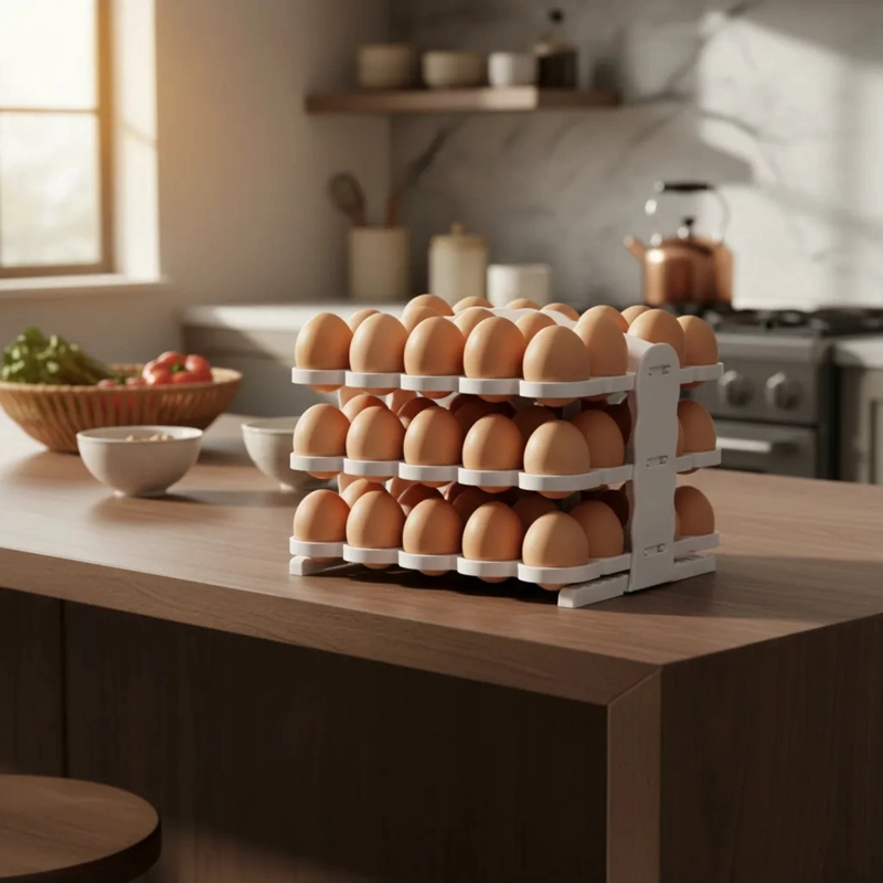 BANDEJA ORGANIZADORA DE HUEVOS PARA COCINA 60UND - 3