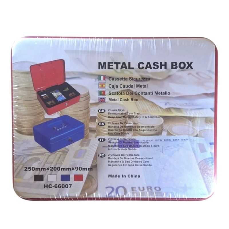 CAJA FUERTE SEGURIDAD METALICA LLAVE PARA DINERO - 1