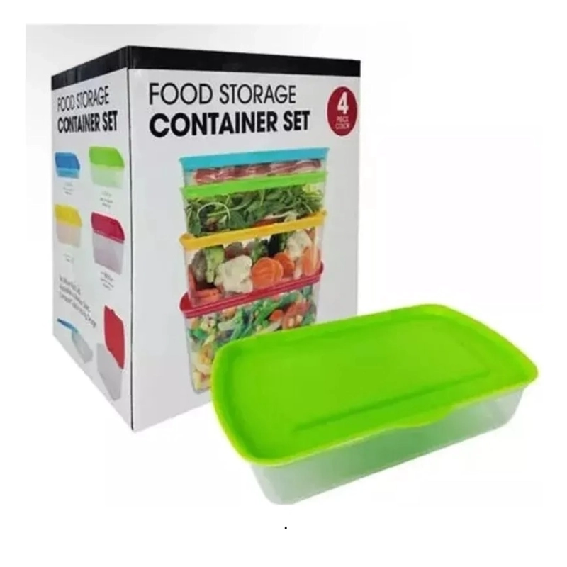 PACK X 3 DE SET 4 PIEZAS CONTENEDOR MICROONDAS Y REFRIGERADOR - 4