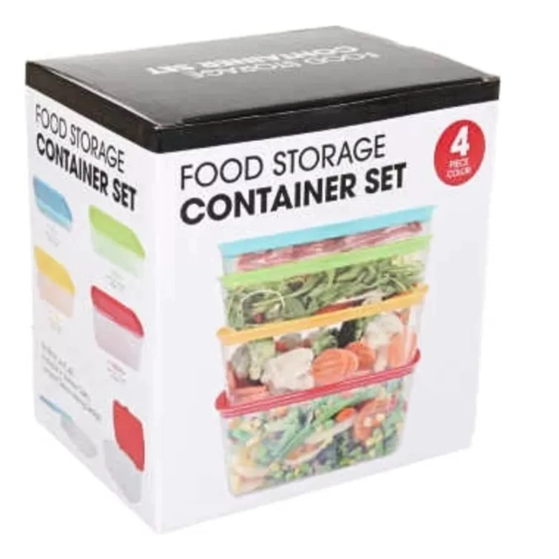 PACK X 3 DE SET 4 PIEZAS CONTENEDOR MICROONDAS Y REFRIGERADOR - 8