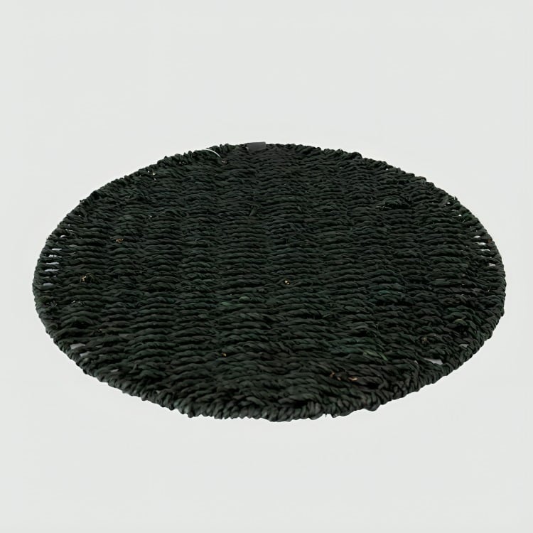 INDIVIDUAL RENDONDO TRENZADO BLACK WAYU - 2