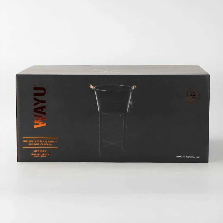 HIELERA METALICA RACK + ABRIDOR CERVEZA WAYU - 1