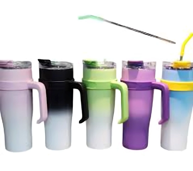 VASO COOLER TERMICO CON BOMBILLA1200ML - 1