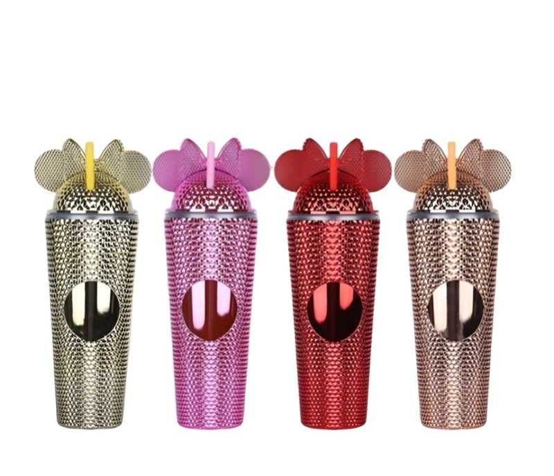 VASO 720ML DE COLORES OREJAS MINNIE MOUSE - 1