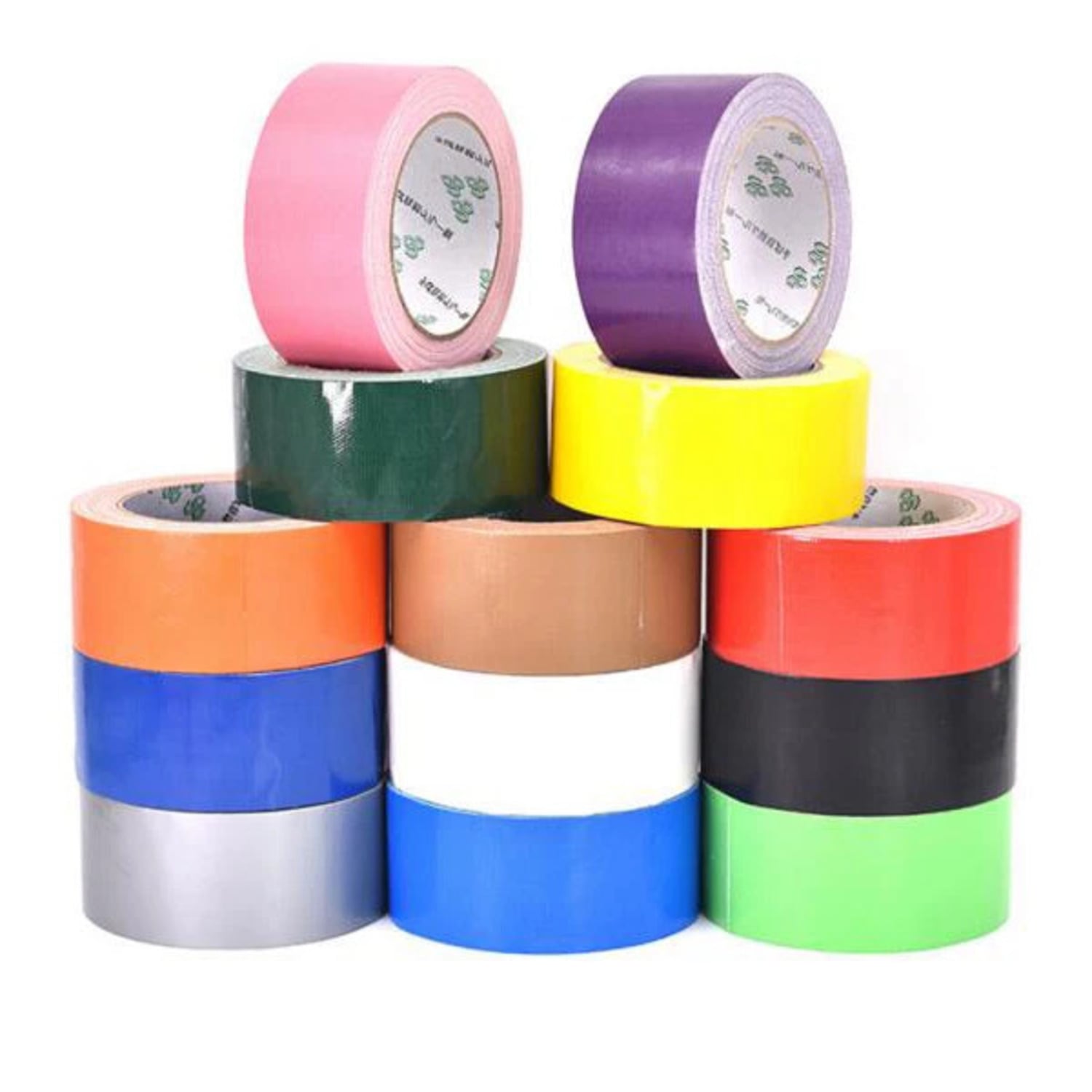 PACK X 4 CINTA ADHESIVA DE DUCTO COLORIDA Y RESISTENTE PARA EMBALAJE DE ALTA RESISTENCIA - 1