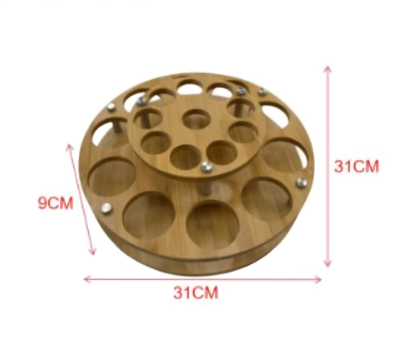 ESPECIERO GIRATORIO DE MADERA 360° 31 CM ORGANIZADOR DE CONDIMENTOS - 1