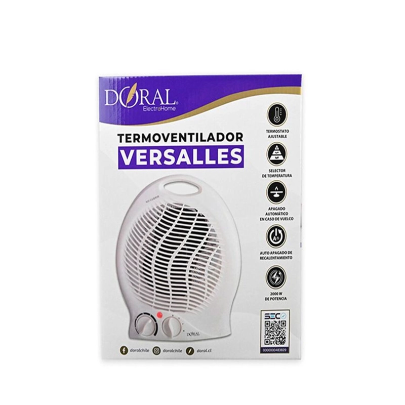 DORAL TERMOVENTILADOR VERSALLES 2000 W – DORAL
