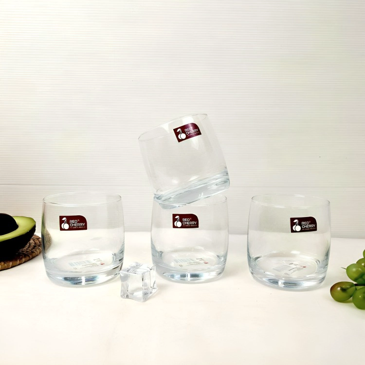 SET 6 VASO DE VIDRIO 8 CM VASO MULTIUSO PARA BEBIDAS - 3