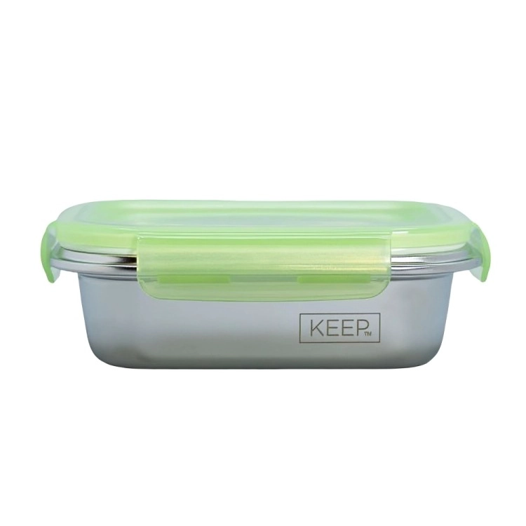 CONTENEDOR HERMETICOS METALICOS 1300 ML KEEP COLOR VERDE - 1