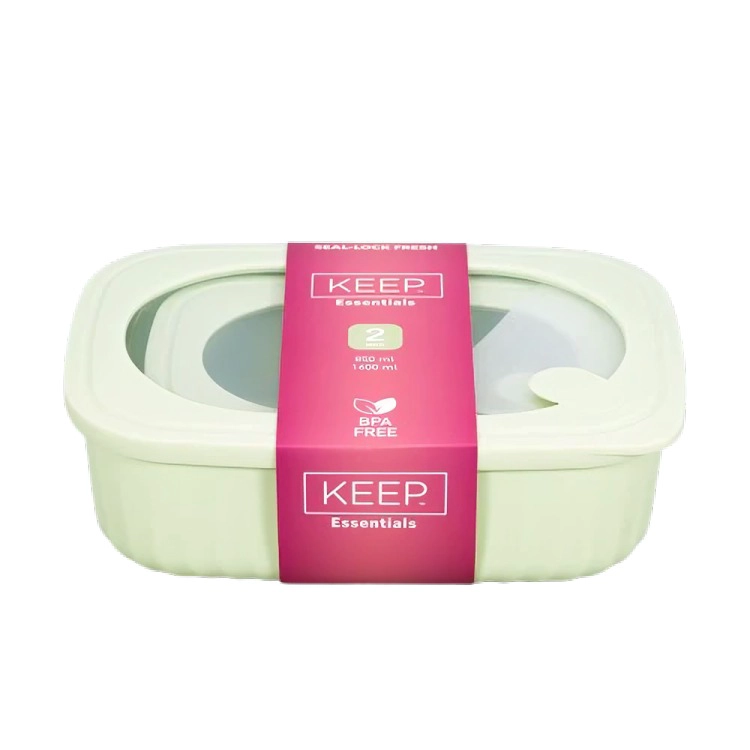 PACK CONTENEDOR  HERMETICOS RECTANGULAR ESSENTIALS 1600 + 850 ML - 4