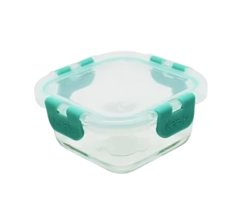 CONTENEDOR HERMETICO CUADRADO 320ML GLASS KEEP - 2
