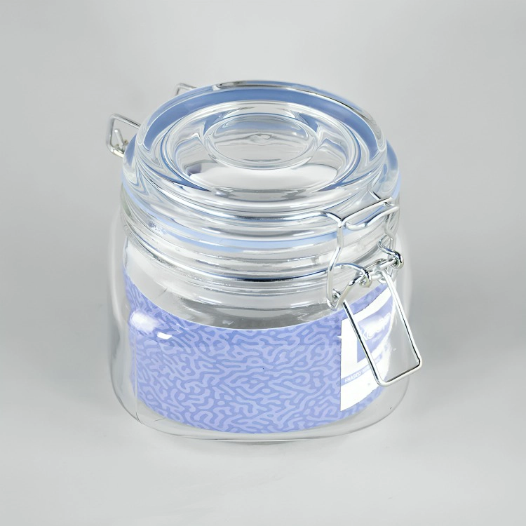 FRASCO CONTENEDOR HERMETICO DE VIDRIO  750ML KEEP LILA - 4