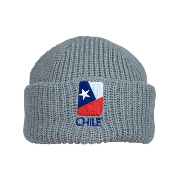 GORRO BEANIE BORDADO DISEÑO CHILE – GORRO TEJIDO UNISEX PARA INVIERNO - 1