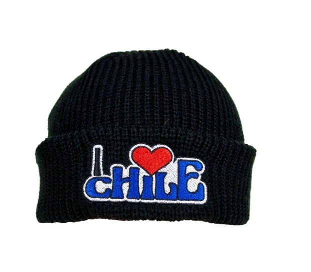 GORRO BEANIE BORDADO DISEÑO CHILE – GORRO TEJIDO UNISEX PARA INVIERNO - 1
