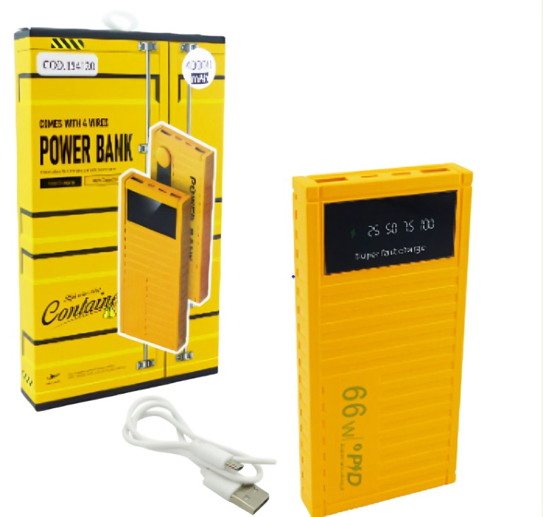 BATERIA EMERGENCIA  2 USB 66W 40.000MAH - 3