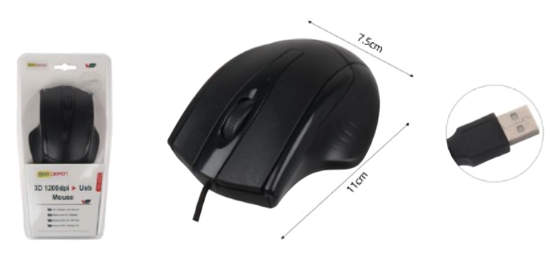 MOUSE ERGONOMICO USB SG-0108 - 1
