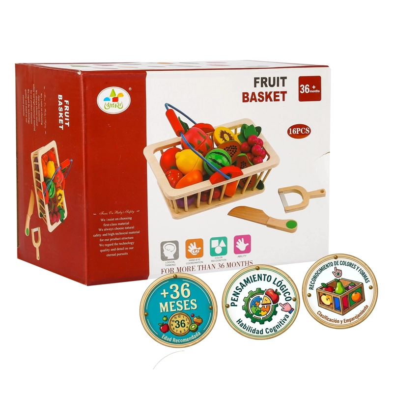 CANASTA DE FRUTAS DE MADERA - 3
