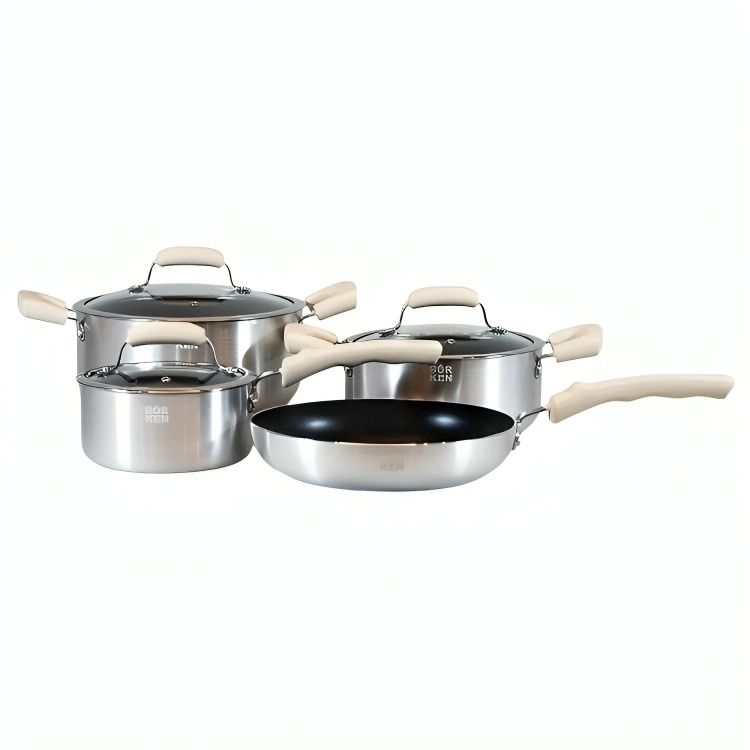 BATERIA DE COCINA 7 PIEZAS GALAXY BONE BÖRKEN - 1