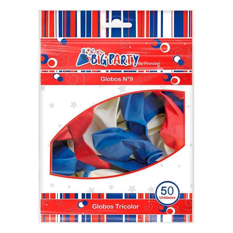 PACK X 4 GLOBOS N°9 FIESTAS PATRIAS 50 UND – BIG PARTY - 3