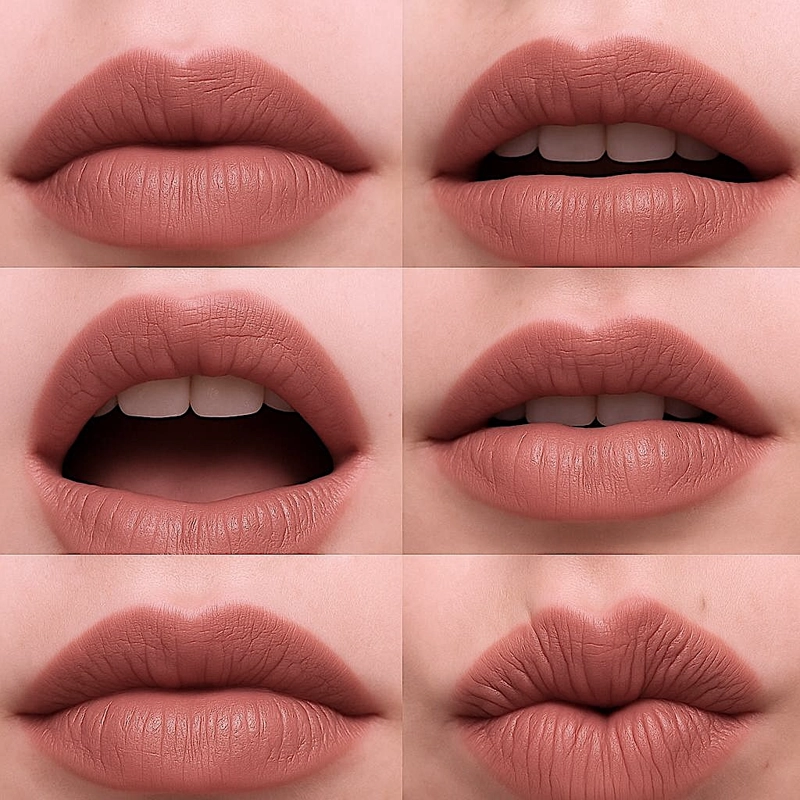 GENIA BEAUTY - LIPSTICK BABY ROSE - LABIAL MATTE CREMOSO - 3