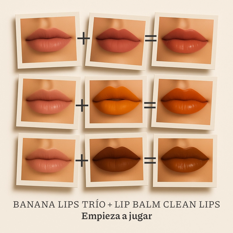 GENIA BEAUTY - BANANALIPS TRIO - TRIO LABIAL MATTE CREMOSO - 7