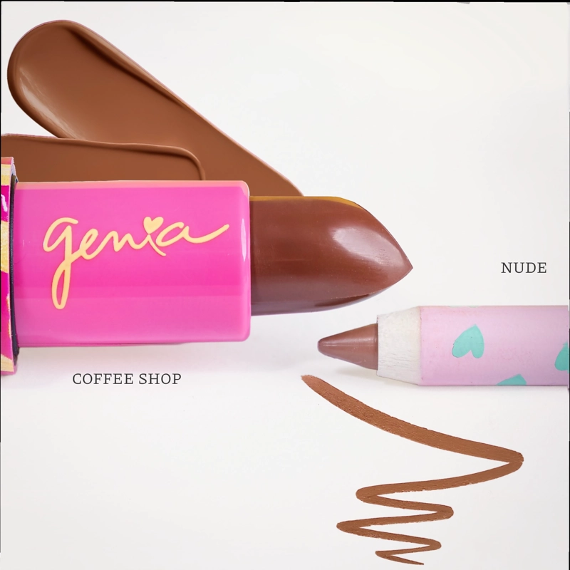 GENIA BEAUTY - DUO MOCACHINO - LAPIZ LABIAL Y DELINEADOR CREMOSO - 3