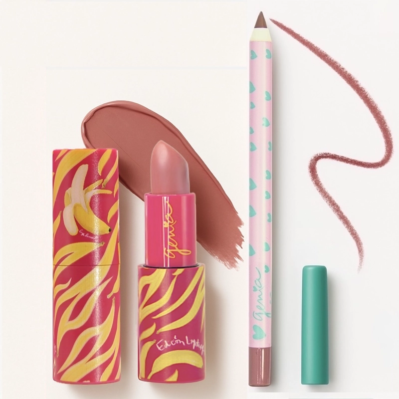 GENIA BEAUTY - PINK POWER DUO - LAPIZ LABIAL Y DELINEADOR CREMOSO - 1