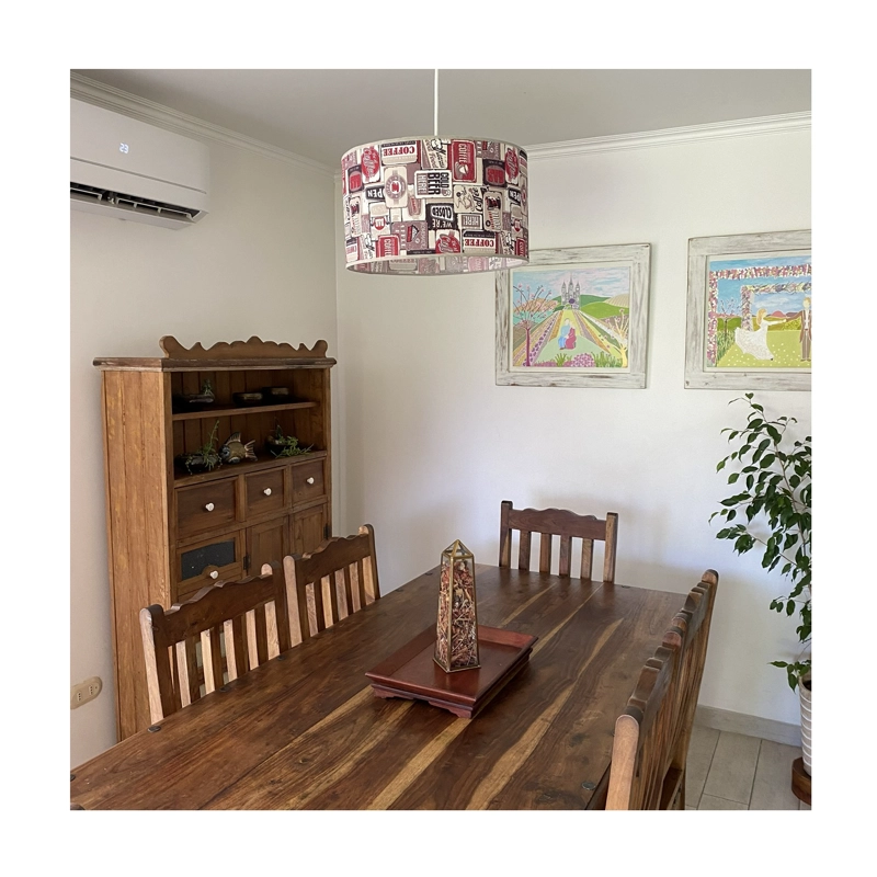 LAMPARA COLGANTE TAMBOR COFFE - 4