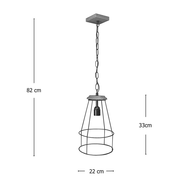 LAMPARA COLGANTE CORDOVA - 6