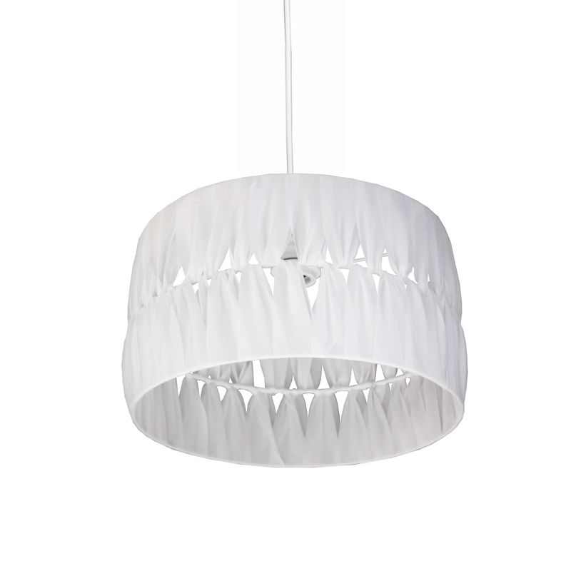 LAMPARA COLGANTE MACRAME  BLANCO - 5