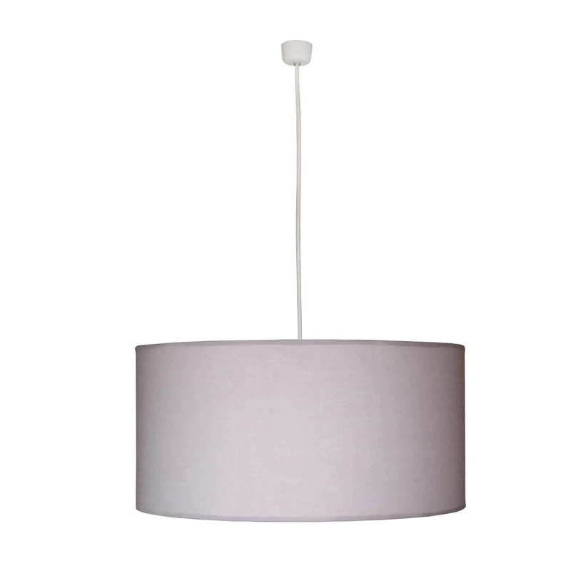 LAMPARA COLGANTE TAMBOR GRIS - 4