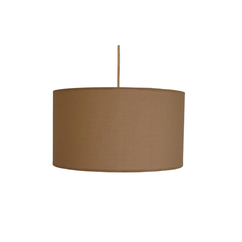 LAMPARA COLGANTE TAMBOR NUEZ - 5