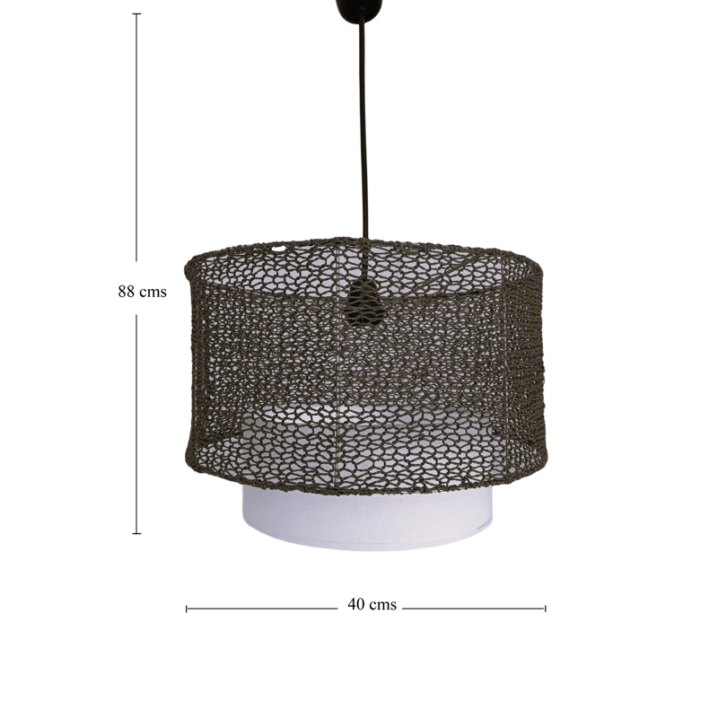LAMPARA COLGANTE BOLONIA ACERO - 5