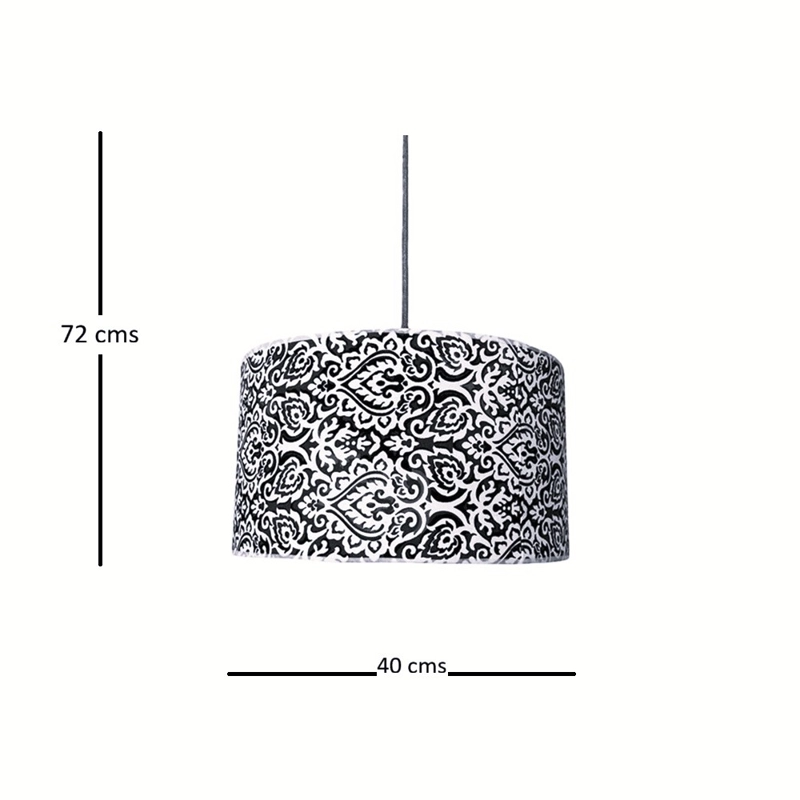 LAMPARA COLGANTE TAMBOR COLOR - 5