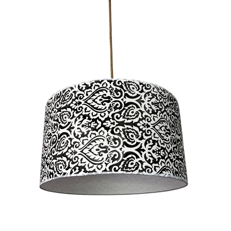 LAMPARA COLGANTE TAMBOR COLOR - 6