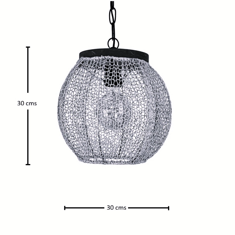 LAMPARA COLGANTE ORQUIDEA MIEL - 6