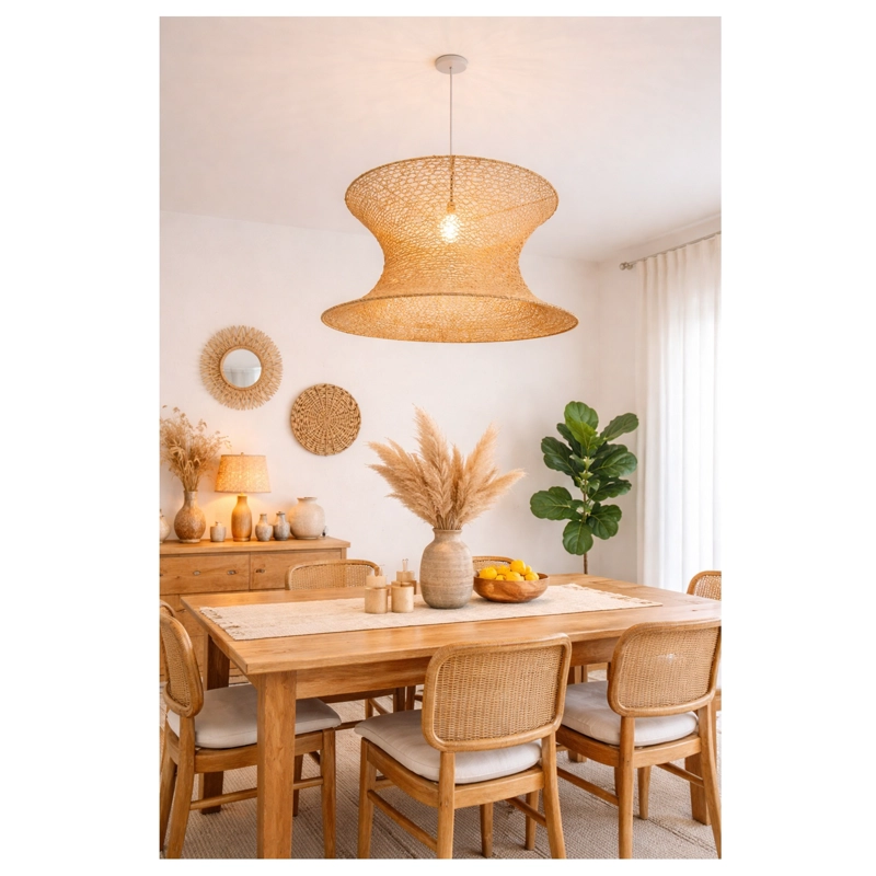 LAMPARA COLGANTE DOBLE BOHO - 6