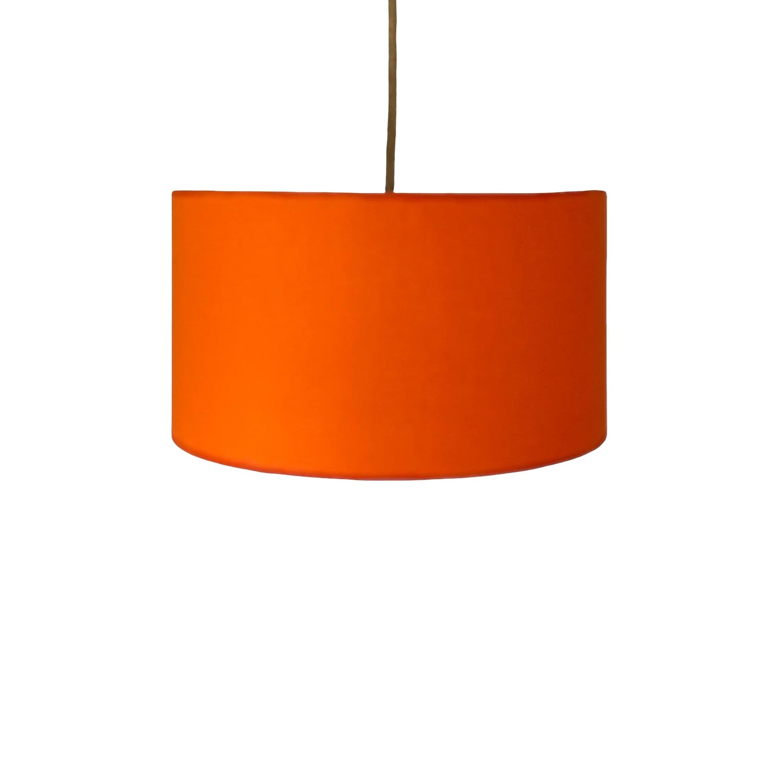 LAMPARA COLGANTE TAMBOR NARANJA - 4